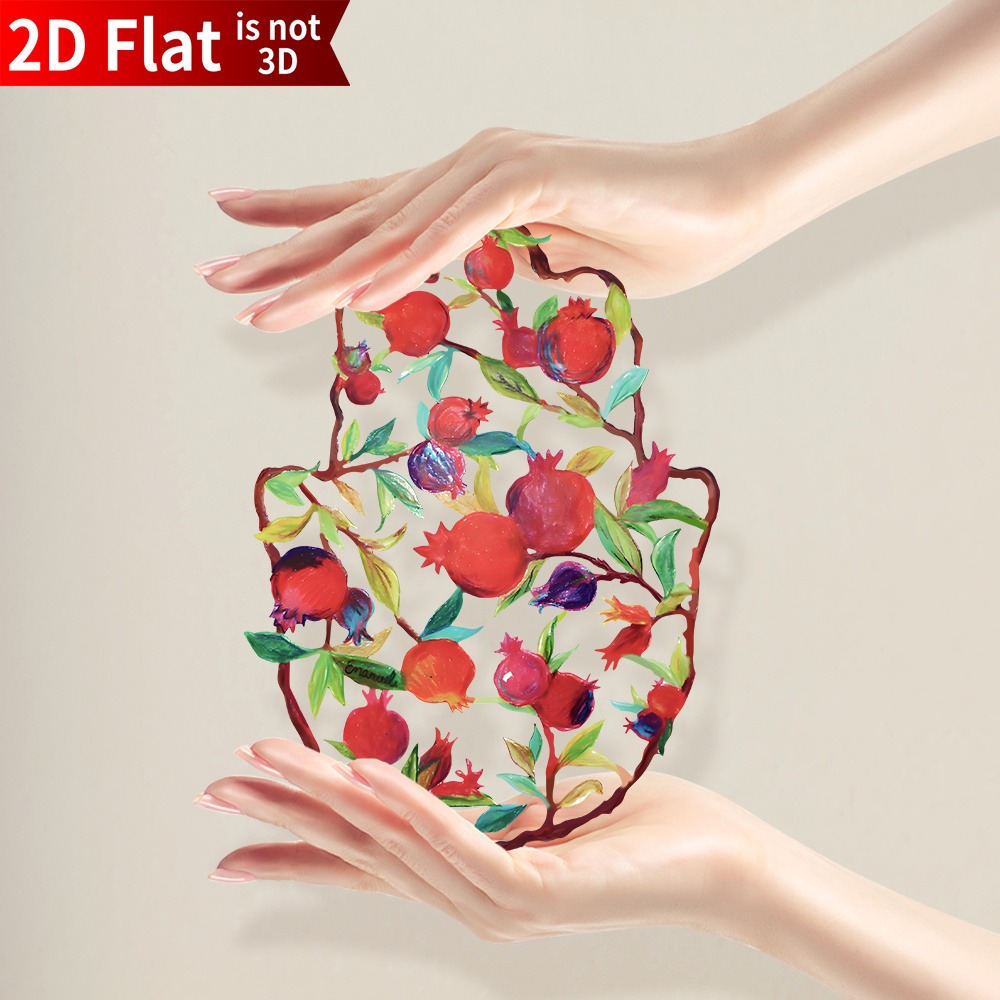 Art & Craft Toys For Kids - CIFBUY งานศิลปะโลหะติดผนังรูปฮัมซา ลายตาปีศาจและดอกไม้ ของตกแต่งแขวนผนังสำหรับบ้าน ห้องนั่งเล่น ของขวัญ