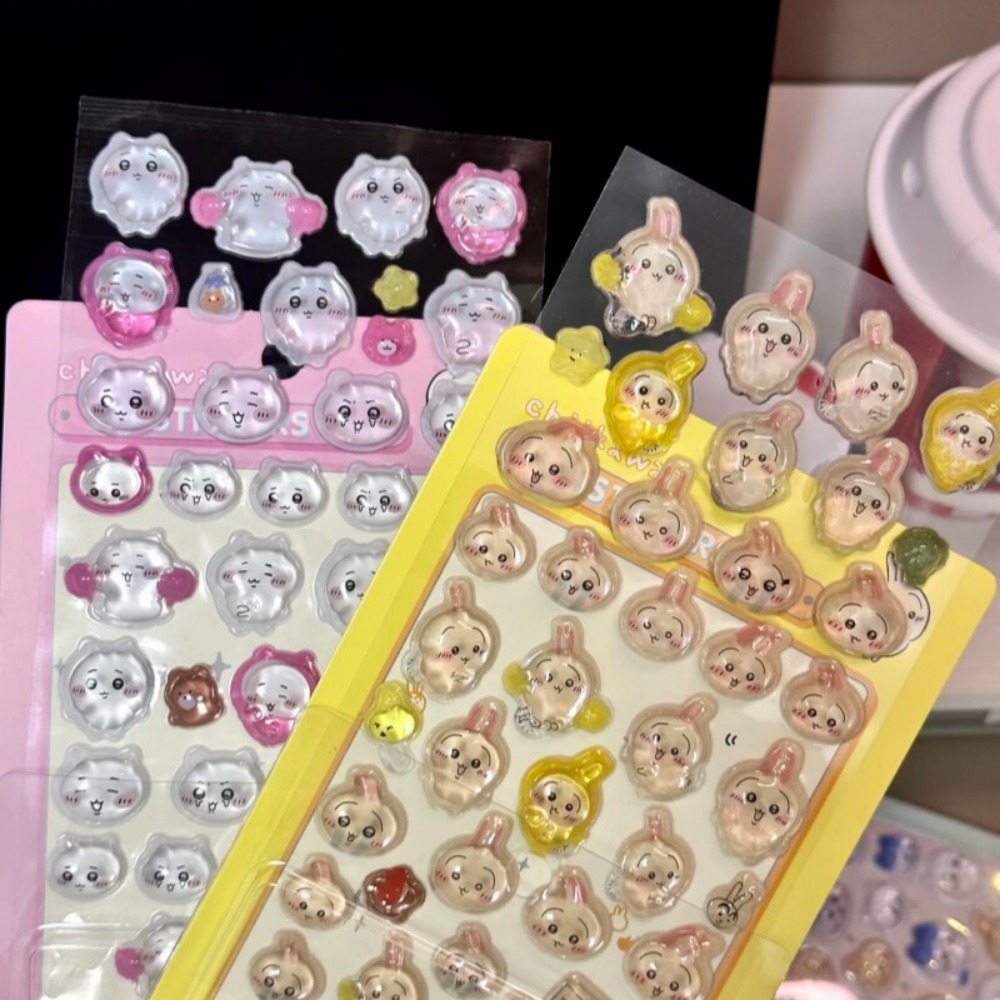 Tv Art And Craft - สติกเกอร์นูนลายชิคคาวะ 3 มิติ น่ารัก สำหรับตกแต่ง DIY