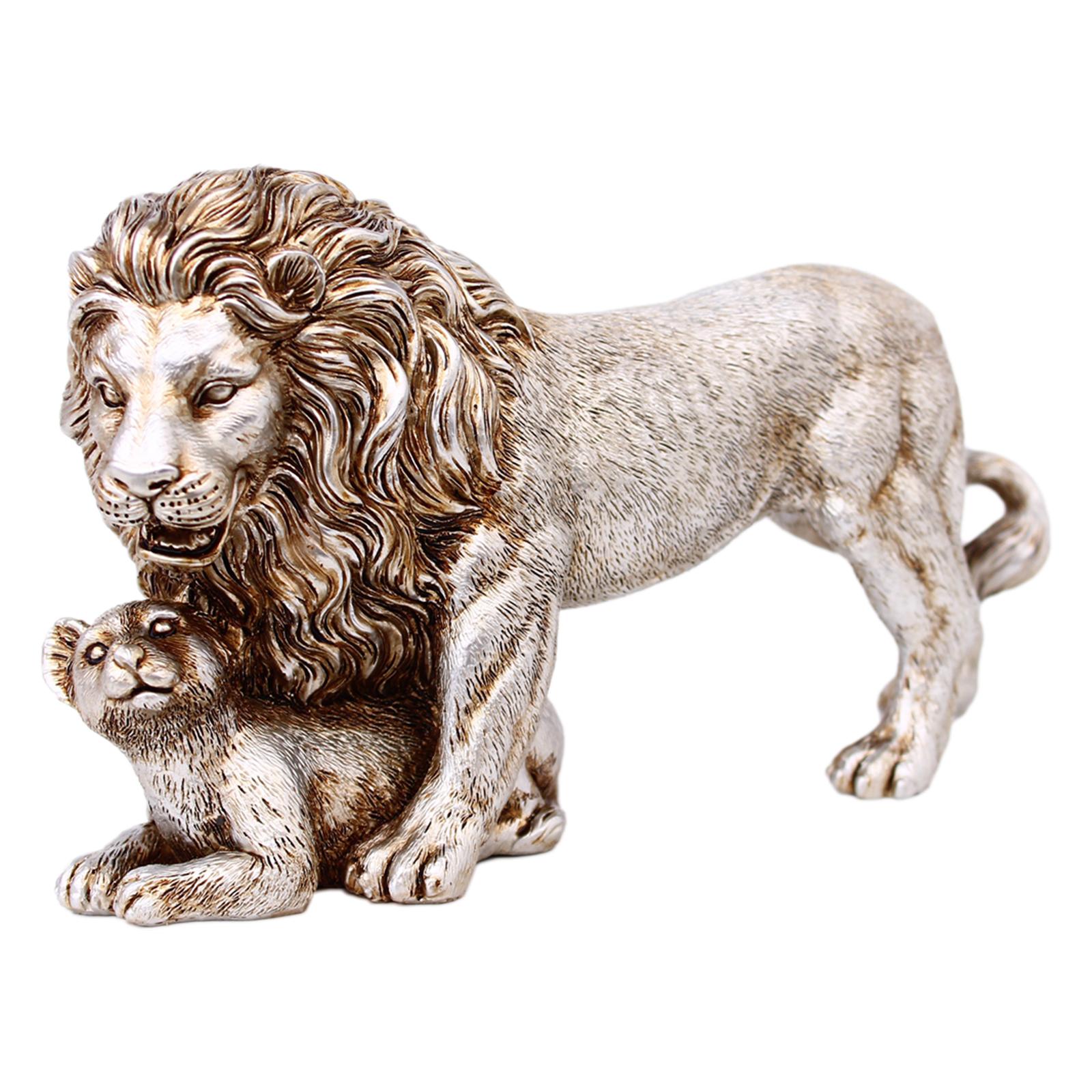 รูปปั้นสิงโต ของตกแต่งบ้าน งาน - Art Craft Lion บทวิจารณ์และราคา