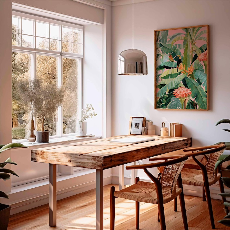 1 ชิ้น โปสเตอร์ผ้าใบลายทรอปิคอ - Art Craft House บทวิจารณ์และราคา