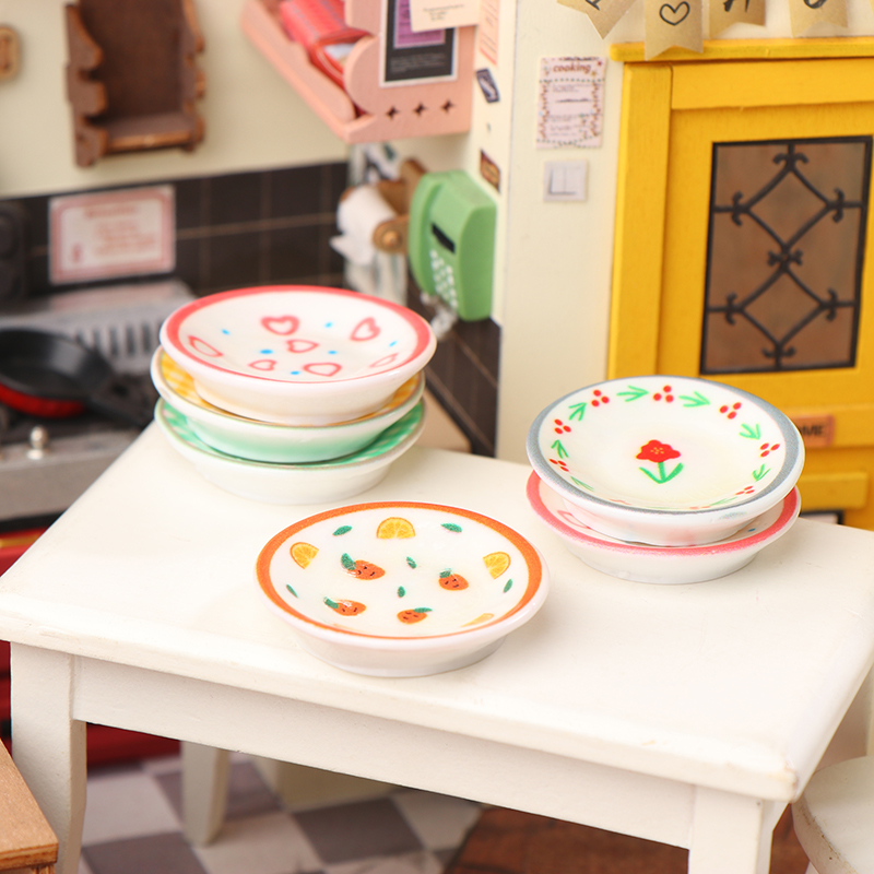 จานจิ๋วสำหรับบ้านตุ๊กตา 5 ชิ้น - Art Craft House บทวิจารณ์และราคา