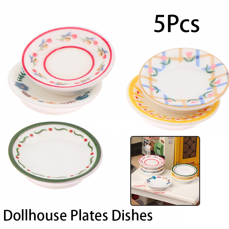 5 ชิ้น 1/12 บ้านตุ๊กตามินิจานจ - Art Craft House บทวิจารณ์และราคา