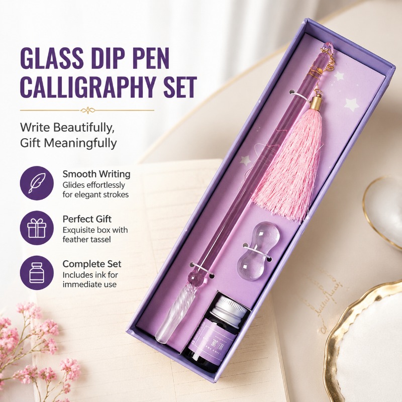ชุดปากกาแก้วสำหรับเขียนพู่กันจ - Calligraphy Pen Set บทวิจารณ์และราคา