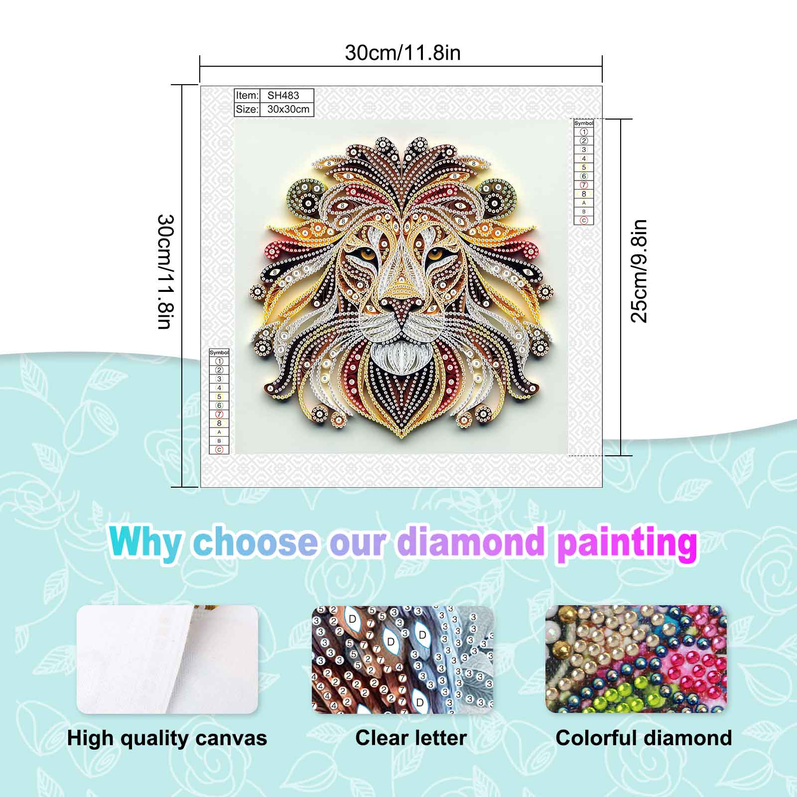 ชุดอุปกรณ์เพชรรูปทรงพิเศษสำหรั - Art Craft Lion บทวิจารณ์และราคา