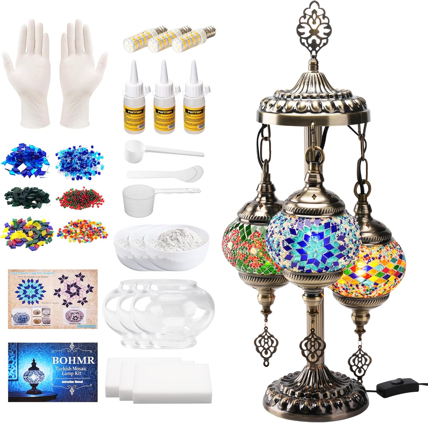 ชุดทำโคมไฟโมเสคแบบตุรกี 3 ทรงก - Art Craft Kit บทวิจารณ์และราคา
