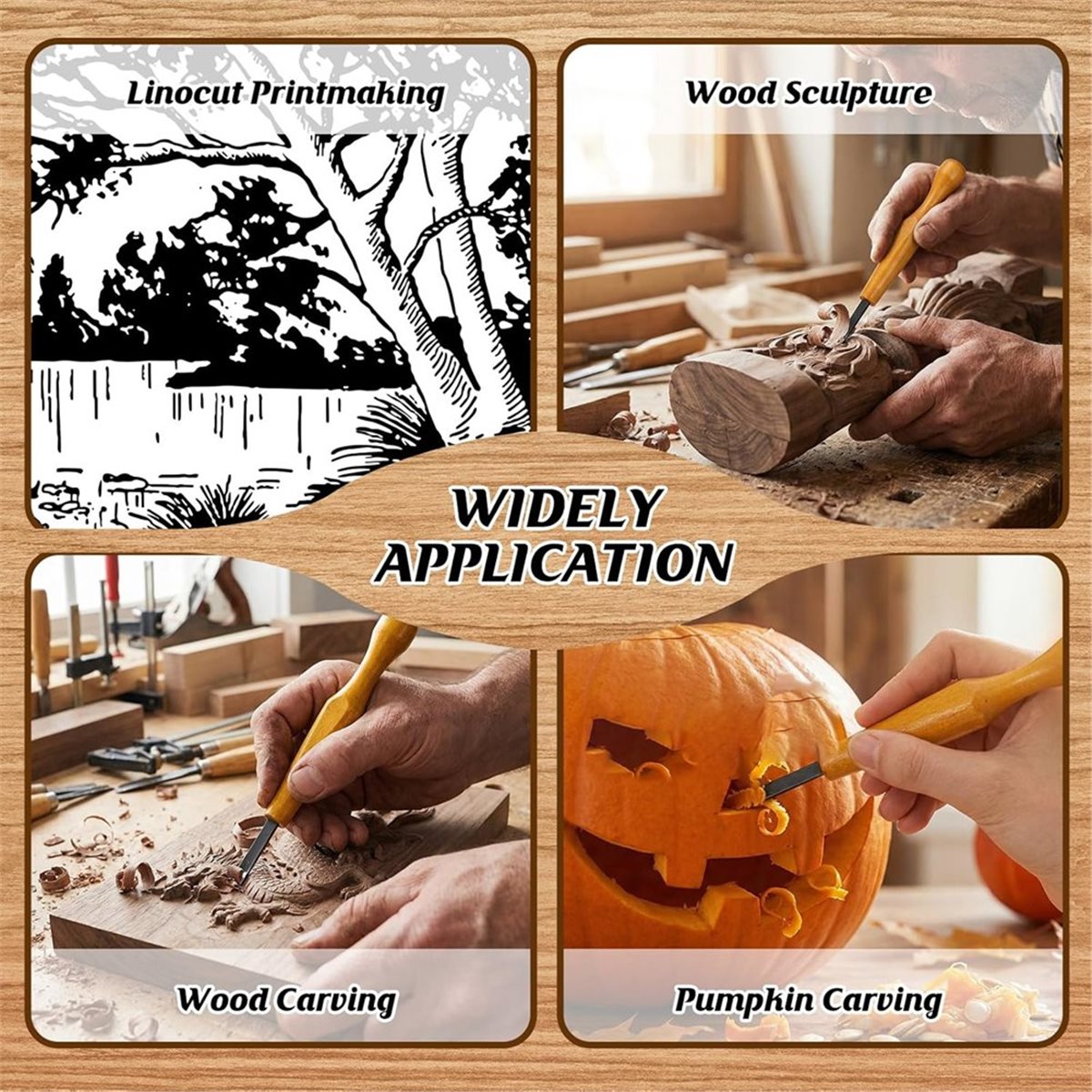 ชุดเครื่องมือแกะสลัก 5 ชิ้นสำห - Linocut Carving Tool บทวิจารณ์และราคา