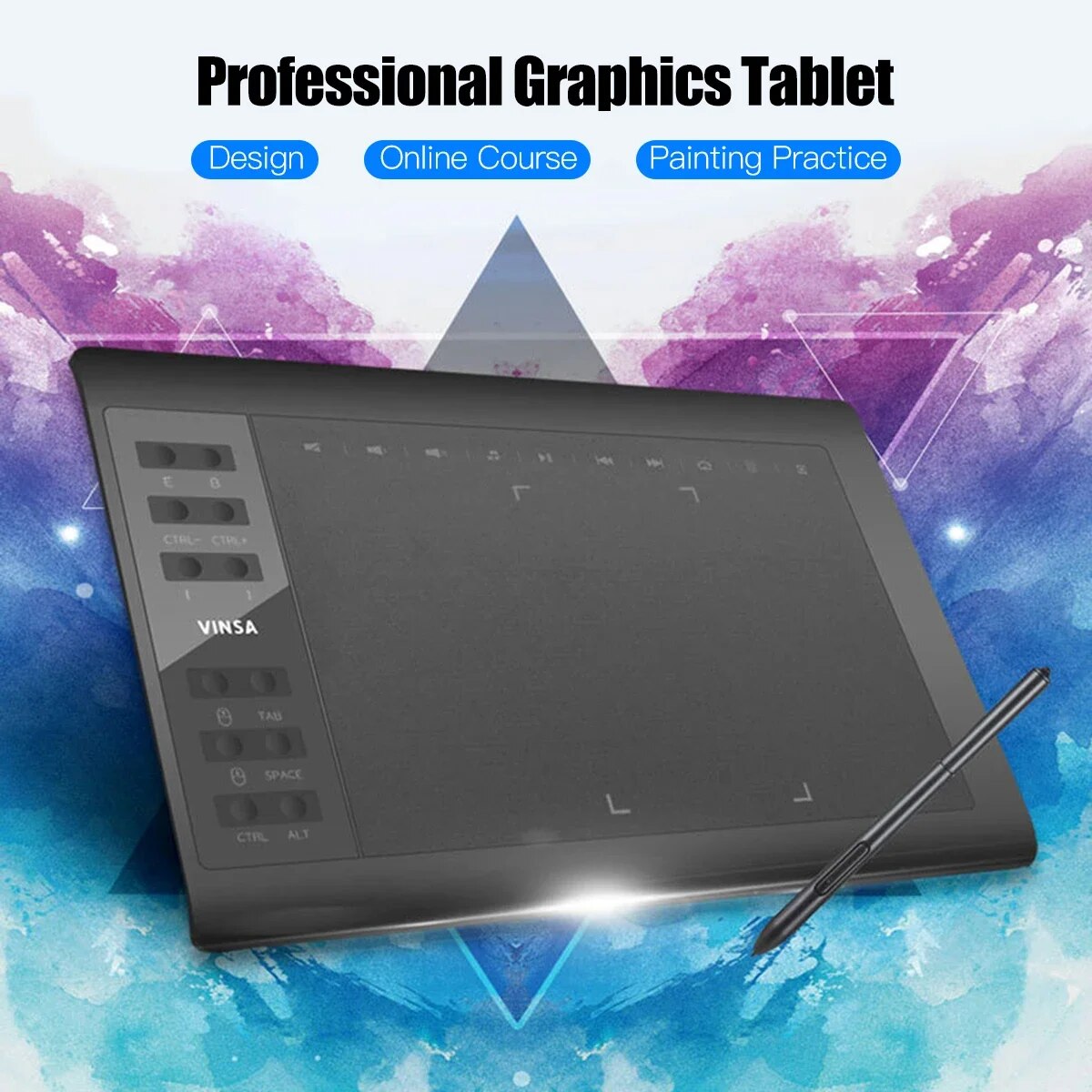 แท็บเล็ตวาดภาพกราฟิกมืออาชีพ10 - Art Craft Online บทวิจารณ์และราคา