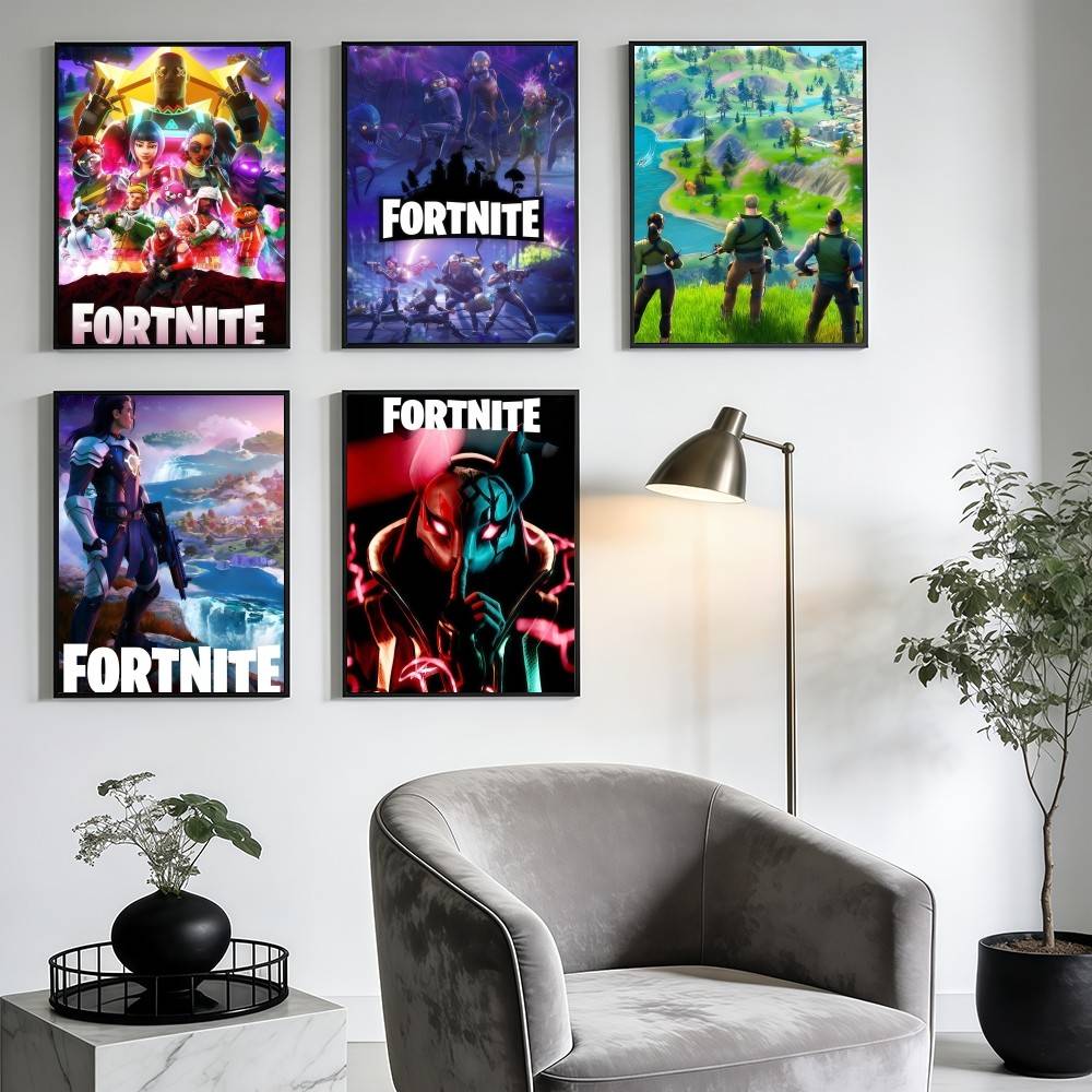 F-FORTNITES-ES โปสเตอร์เกมออนไ - Art Craft Online บทวิจารณ์และราคา