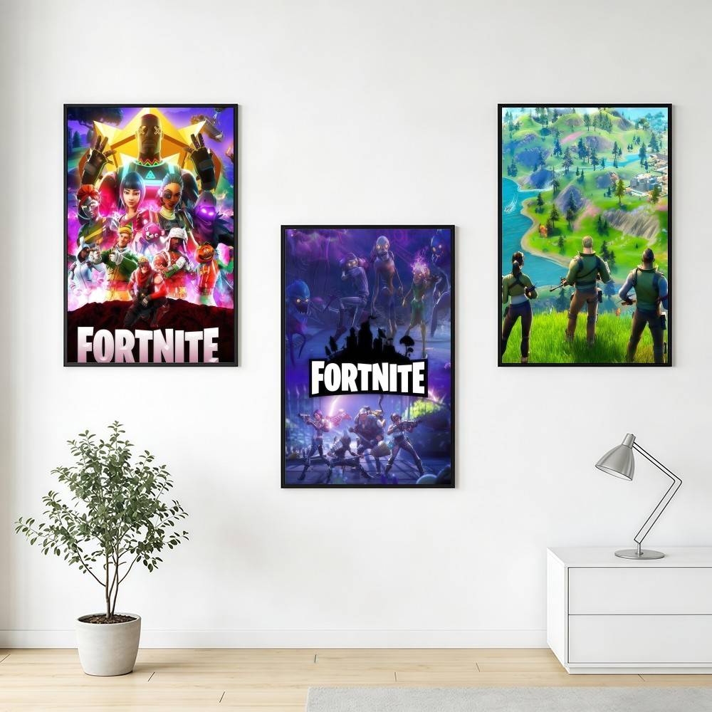 F-FORTNITES-ES โปสเตอร์เกมออนไ - Art Craft Online บทวิจารณ์และราคา