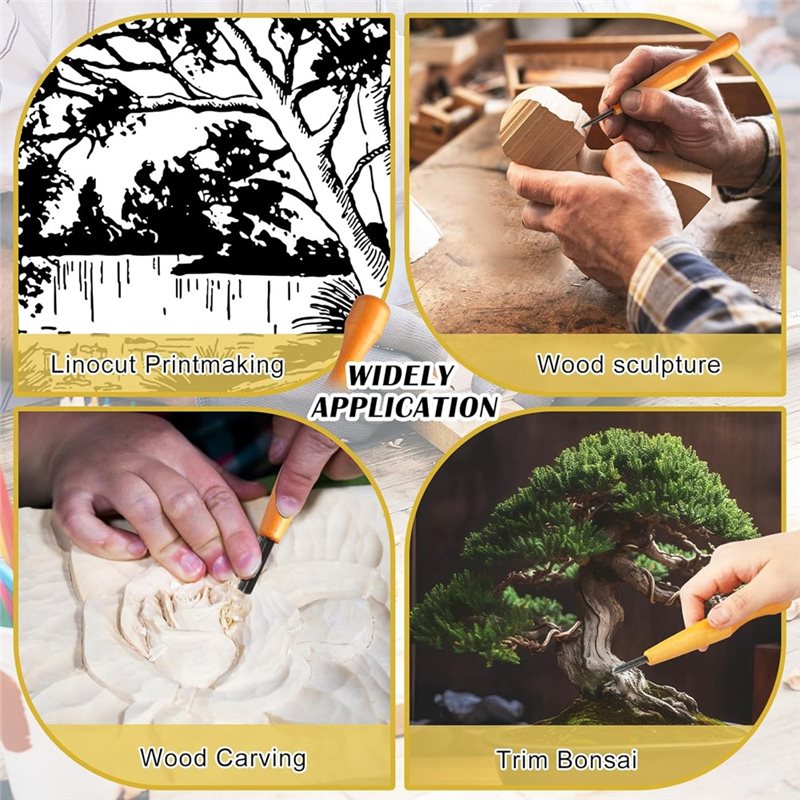 ลดราคา-ชุดเครื่องมือแกะสลักไม้ - Linocut Carving Tool บทวิจารณ์และราคา